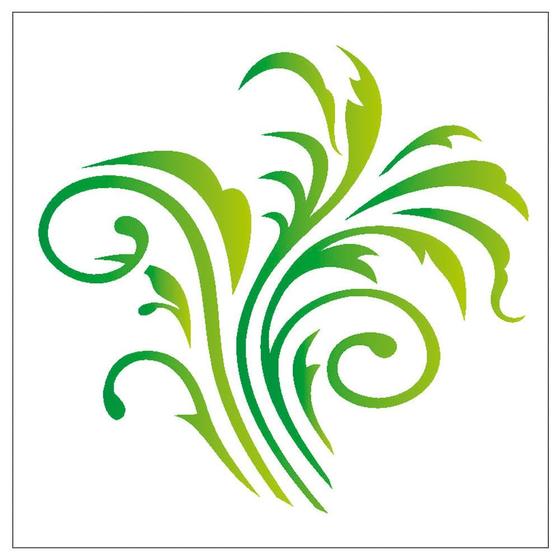 Imagem de Stencil Sp. 10x10 784 Folhagem