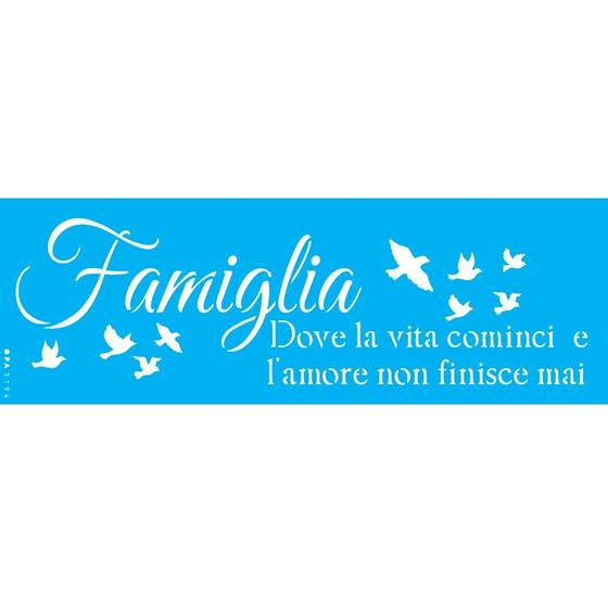 Imagem de Stencil Sp. 10X30 3194 Frase Famiglia