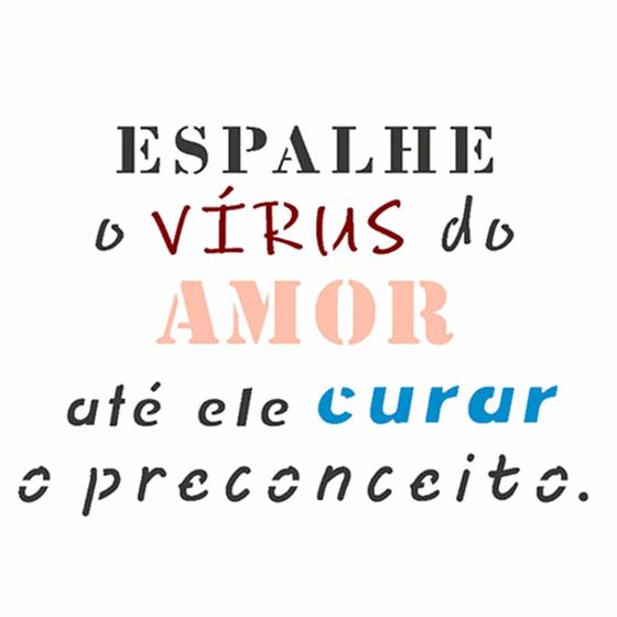 Imagem de Stencil Sp. 14X14 2924 F. Espalhe o Viru