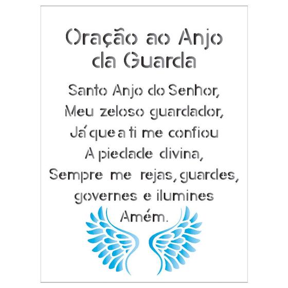 Imagem de Stencil Sp. 15x20 1383 Oracao do Anjo