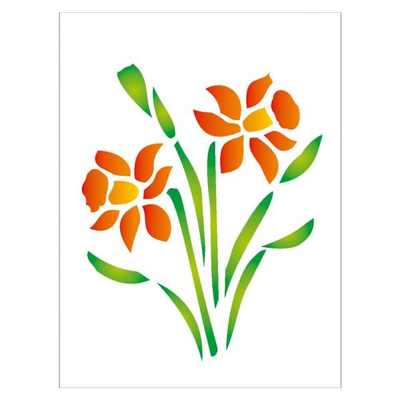 Imagem de Stencil Sp. 15X20 185 Flor Narciso