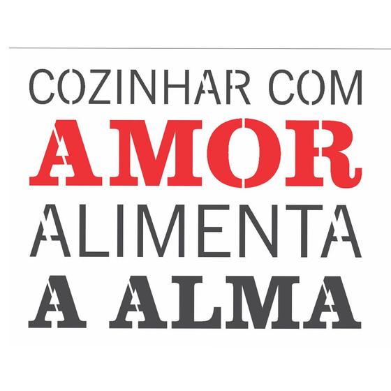 Imagem de Stencil Sp. 15X20 2705 F. Cozinhar Amor