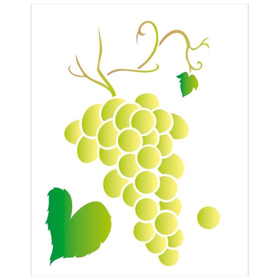 Imagem de Stencil Sp. 20X25 2187 Frutas Uva Ii
