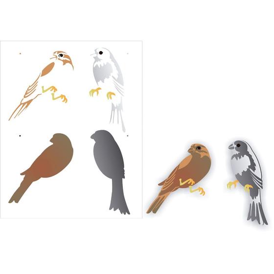 Imagem de Stencil Sp. 20x25 2189 Passaros