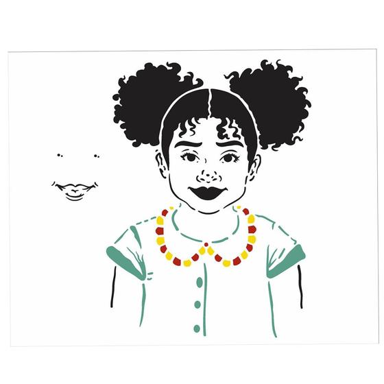 Imagem de Stencil Sp. 20X25 2955 Afro Menina