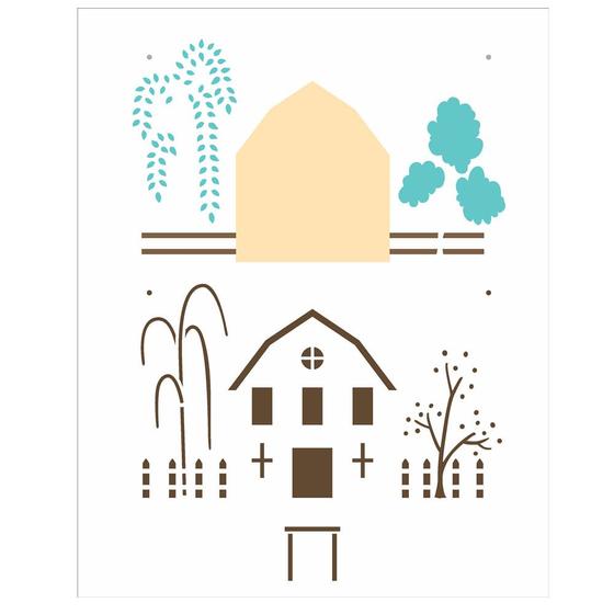 Imagem de Stencil Sp. 20x25 2961 Country Casa Ii