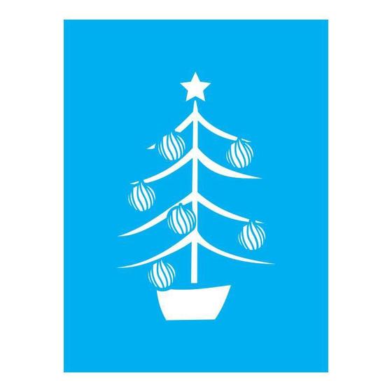 Imagem de Stencil Tamako Árvore Natal - 15X20Cm - Ref A3496