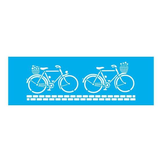 Imagem de Stencil Tamako Bicicletas - 10X30Cm - Ref 7613