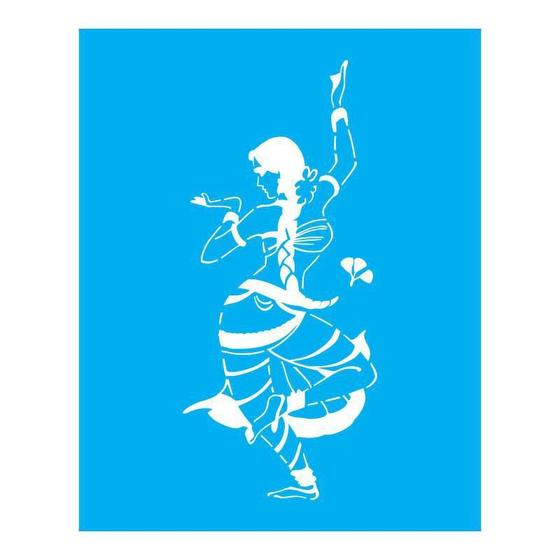 Imagem de Stencil Tamako Dançarina - 20X25Cm - Ref B895