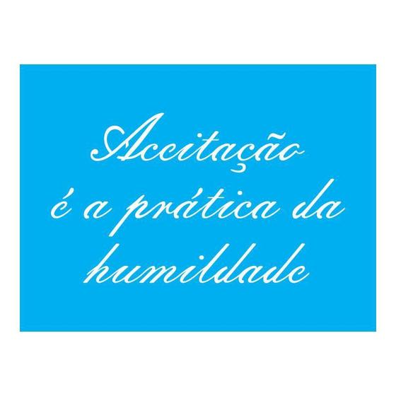 Imagem de Stencil Tamako Humildade - 15X20Cm - Ref A2311