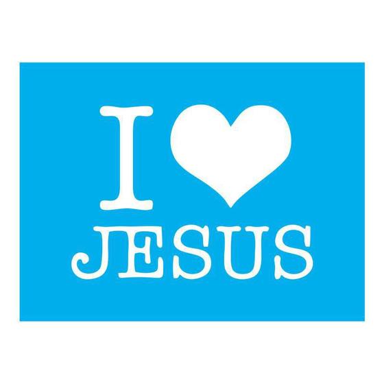 Imagem de Stencil Tamako I Love Jesus - 15X20Cm - Ref 8835