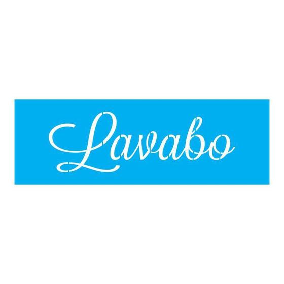 Imagem de Stencil Tamako Lavabo - 10X30Cm - Ref 7645