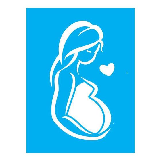 Imagem de Stencil Tamako Mãe - 15X20Cm - Ref A2559