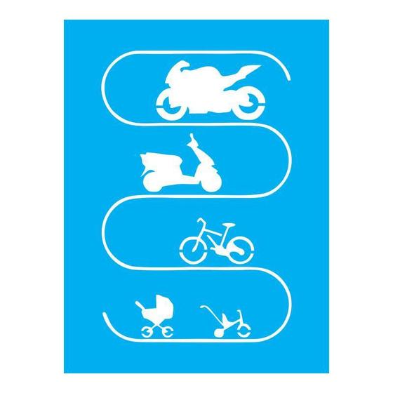 Imagem de Stencil Tamako Motocicleta - 15X20Cm - Ref A3130