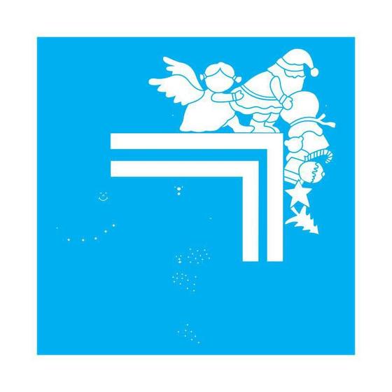 Imagem de Stencil Tamako Natal - 30X30Cm - Ref D269