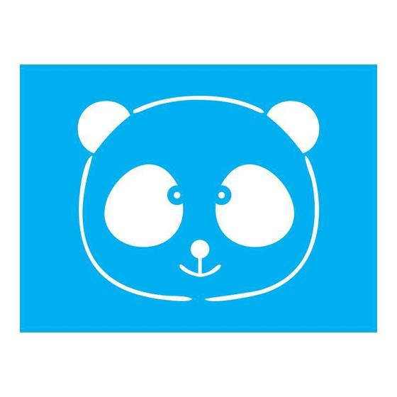 Imagem de Stencil Tamako Panda - 15X20Cm - Ref A3220