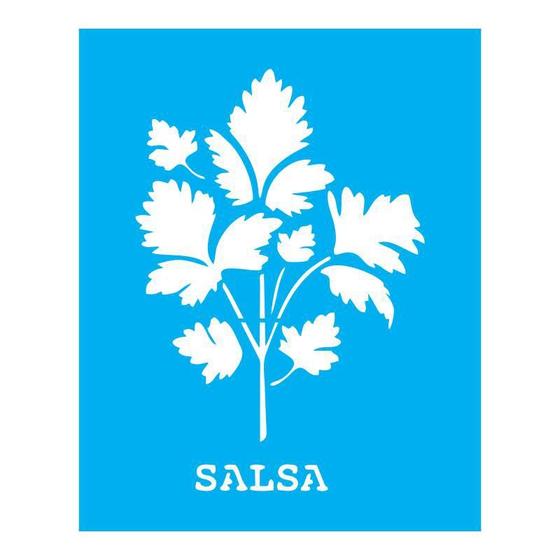 Imagem de Stencil Tamako Salsa - 20X25Cm - Ref B452