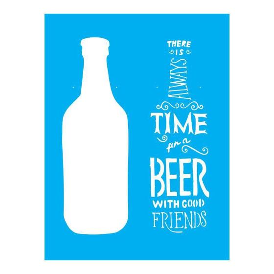 Imagem de Stencil Tamako Time For A Beer - 15X20Cm - Ref A2631