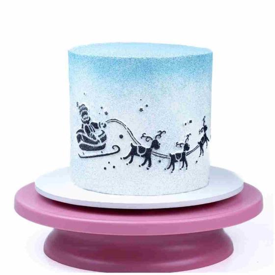 Imagem de Stencil Treno Do Papai Noel Bluestar