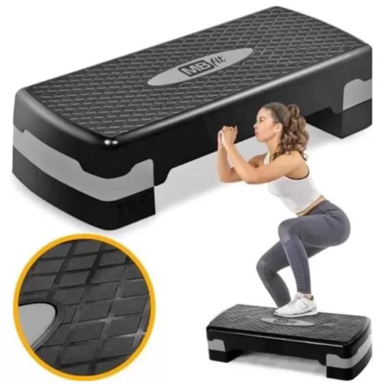 Step Profissional Aeróbico Para Exercicios Plataforma Regulável 2 Alturas Fitness Menor preço em Step Profissional Aeróbico Para Exercicios Plataforma Regulável 2 Alturas Fitness