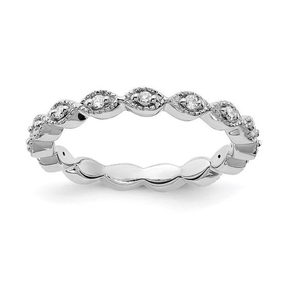 Imagem de Sterling Silver Stackable Expressions Anel de diamante