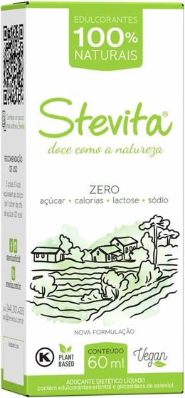 Imagem de Stevita Adoçante Liquido Stevia e Eritritol 60ml