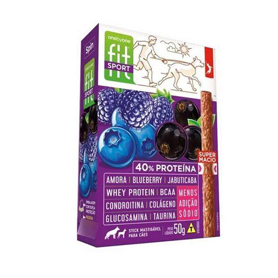 Imagem de Stick Para Cães Fit Spin Pet Sabor Amora, Blueberry e Jabuticaba  50g