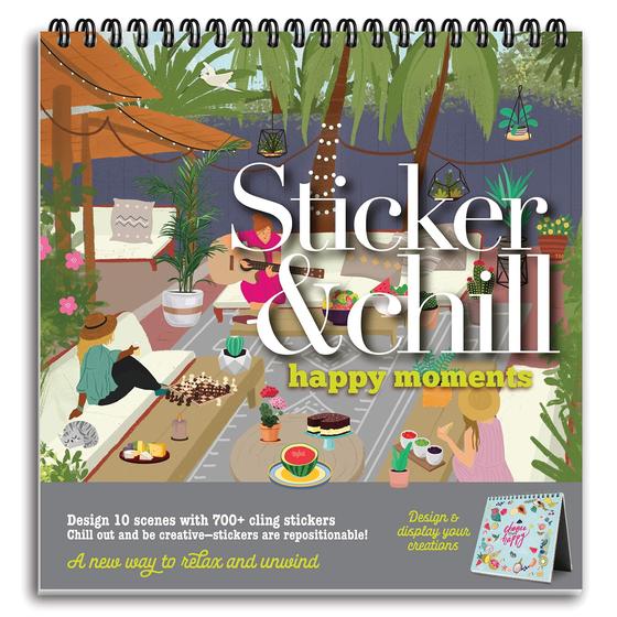 Imagem de Sticker Book Sticker & Chill para adultos com mais de 700 adesivos