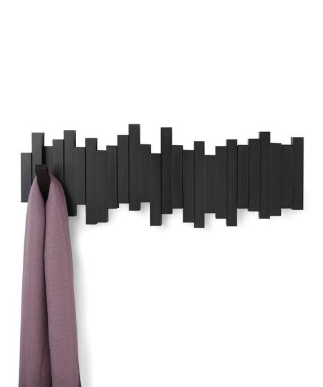 Imagem de Sticks preto - cabideiro flip com 5 ganchos - umbra