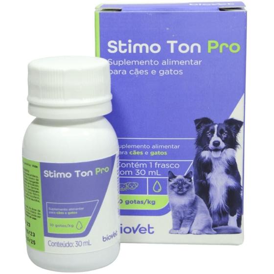 Imagem de Stimo Ton Pro 30Ml Para Cães E Gatos Biovet