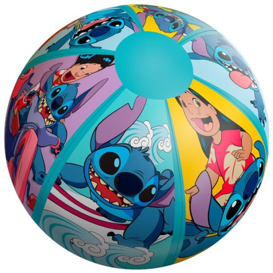 Imagem de Stitch Bola Grande Inflavel Disney Lilo Stitch Praia 40cm