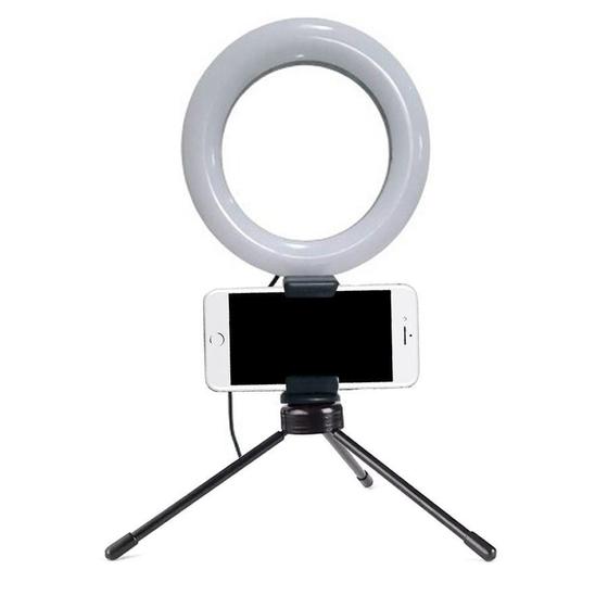 Imagem de Sto309 Iluminador Ring Light 16Cm Usb Led Misto 3500K 5500K