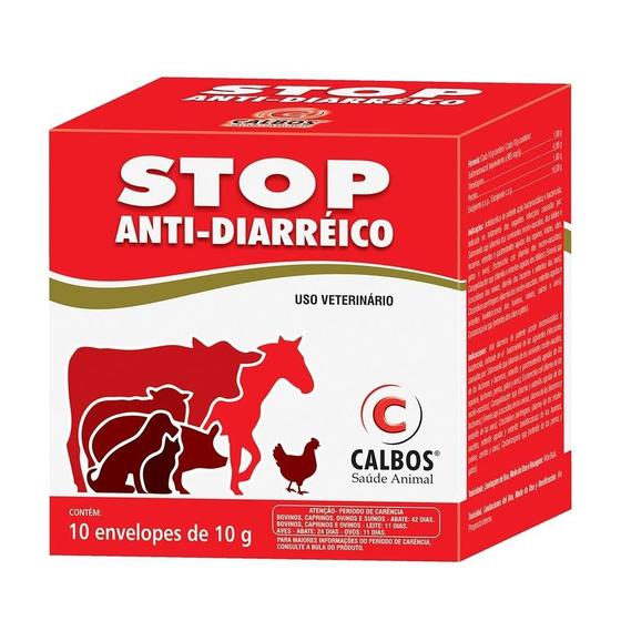 Imagem de Stop Antidiarréico Calbos 10g - Embalagem com 10 Unidades