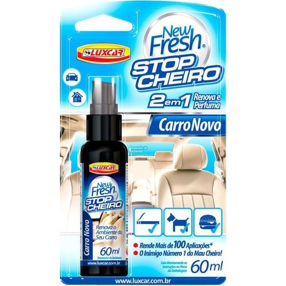 Imagem de Stop cheiro new fresh carro novo spray 60ml luxcar