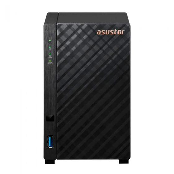 Imagem de Storage Asustor 2-Baias, 1.7GHz (Quad-Core), 1GB DDR4, 1 x 1GLAN (1G/100M), Torre, Preto - AS1102TL