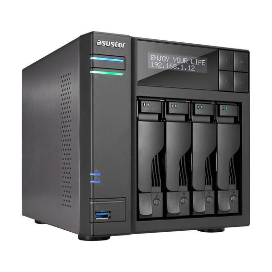 Storage NAS Asustor AS6404T Quad Core 2.3GHz 8GB DDR3L 1GbE 4 Baias Até 72TB HDD/SSD - Sem HD Menor preço em Storage NAS Asustor AS6404T Quad Core 2.3GHz 8GB DDR3L 1GbE 4 Baias Até 72TB HDD/SSD - Sem HD