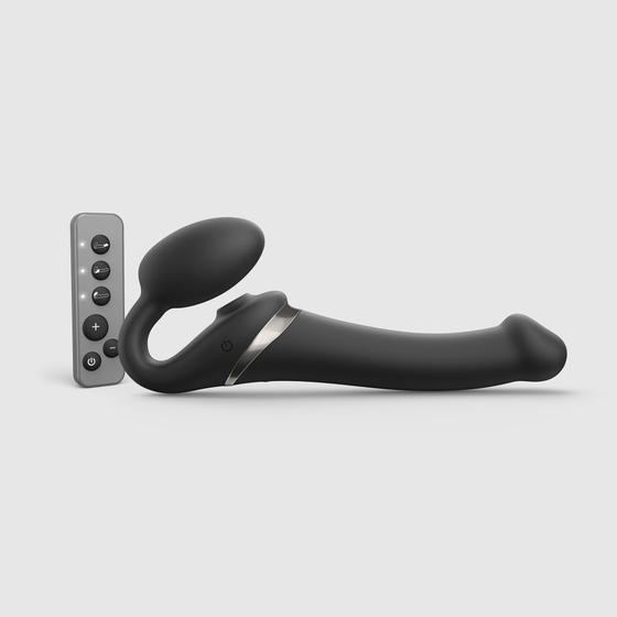 Imagem de Strap-On Flexível com 3 Motores Multi Orgasm Black Mediun Lovely Planet