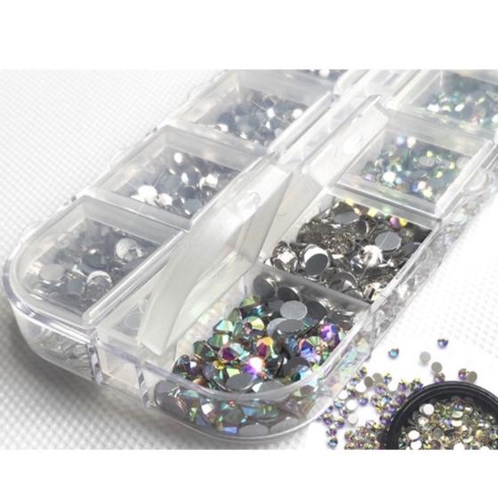 Strass strass pedrinha decoração unha Fruta cor para designer de unhas ...