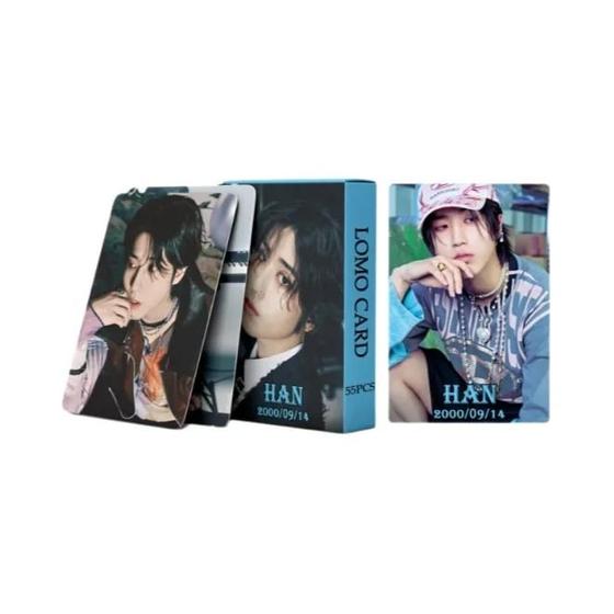Stray Kids 92 PCS Hyunjin Photocards Bundle With 50 PCS Kpop Lomo Cards Sleeves, Gift For SKZ Boys And Girls