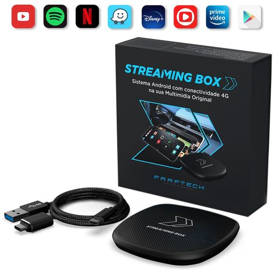 Imagem de Streaming Box C8 2022 com Sistema Carplay 4G Wi-Fi