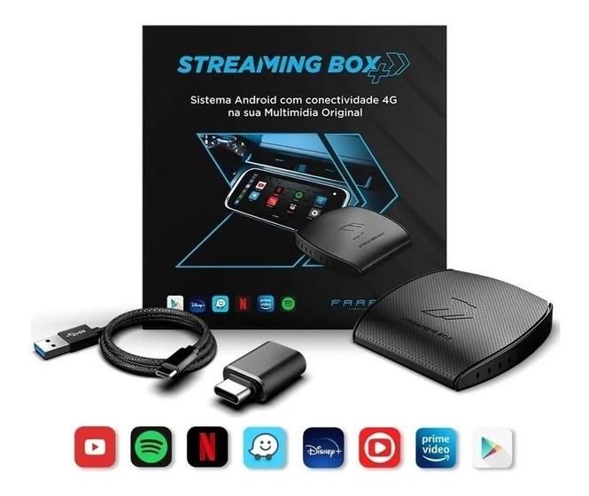 Imagem de Streaming Box Plus Faaftech Para Carros Com Sistema Carplay - 4GB RAM