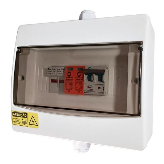 Imagem de String Box Solar Cc - Disjuntor 20a + Porta Fusível + Dps