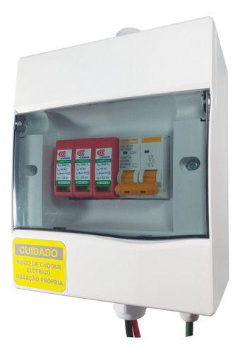 String Box Solar Cc Disjuntor Dc 25a 1000v + Dps 1040v 40ka String Box Solar Cc Disjuntor Dc 25a 1000v + Dps 1040v 40ka