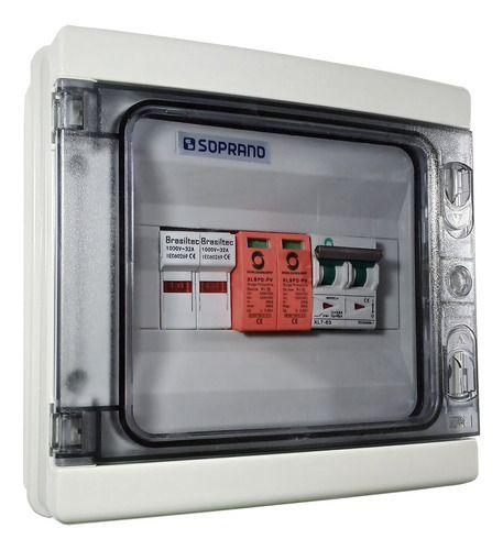 Imagem de String Box Solar Cc Disjuntor Dc 25a + Porta Fusível + Dps