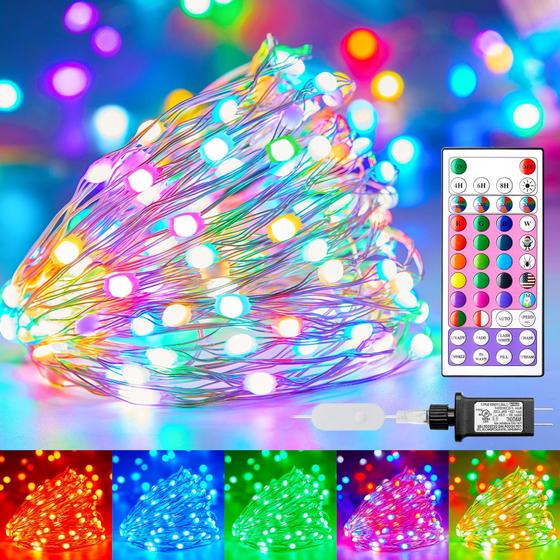 Imagem de String Lights Brightown Fairy Color Changing 66 pés 200 LED