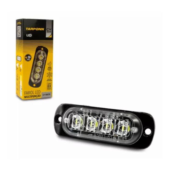 Imagem de Strobo Multifunção Cyber 4 Leds Tarponn Ip65 12v 6000k