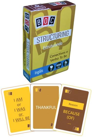 Imagem de Structuring - estruturando (conectivos e verbo to be) - box