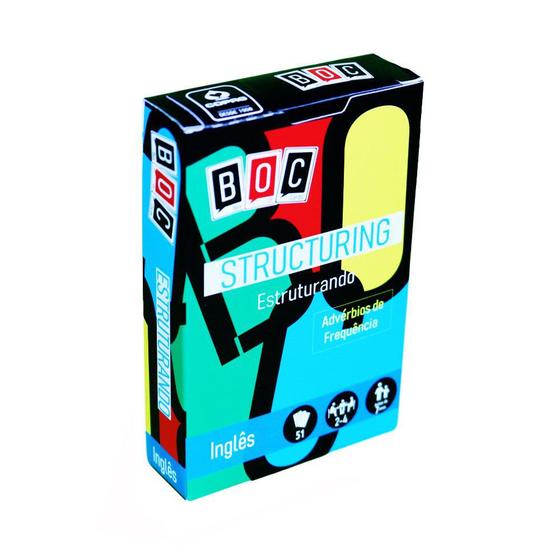 Structuring Estruturando Jogo De Cartas Em Ingl s BOC Box Of Cards Deck De Cartas Magazine Luiza