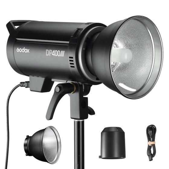 Imagem de Studio Flash Godox DP400III 400W 5600K com refletor e tecido