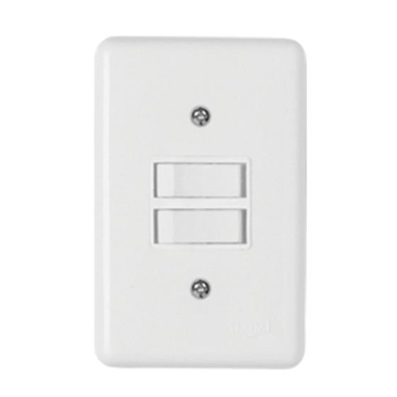 Imagem de Stylusinterruptor 2 tecla paralela 6a 250v c placa 4x2 - ilumi